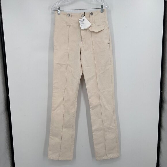 Isabel Marant Étoile Dilirok Pants in Light Beige Shade Size 36 (USA 4 )NWT - Picture 1 of 16